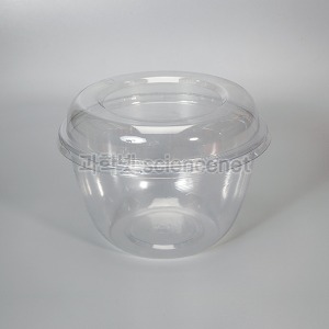 뚜껑이 있는 투명한 플라스틱 그릇(1L) 5개입